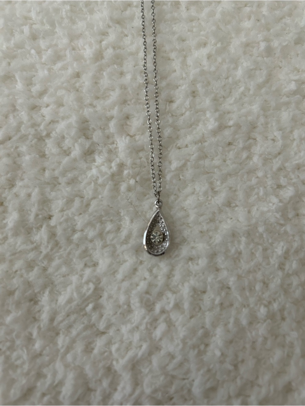 Sterling Silver Diamond Pendant